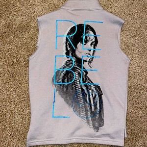 Disney Parks Star Wars Gray Vest "Rebel Squadron